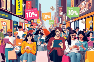 Ilustrační obrázek cashbacku za nákupy na e-shopech
